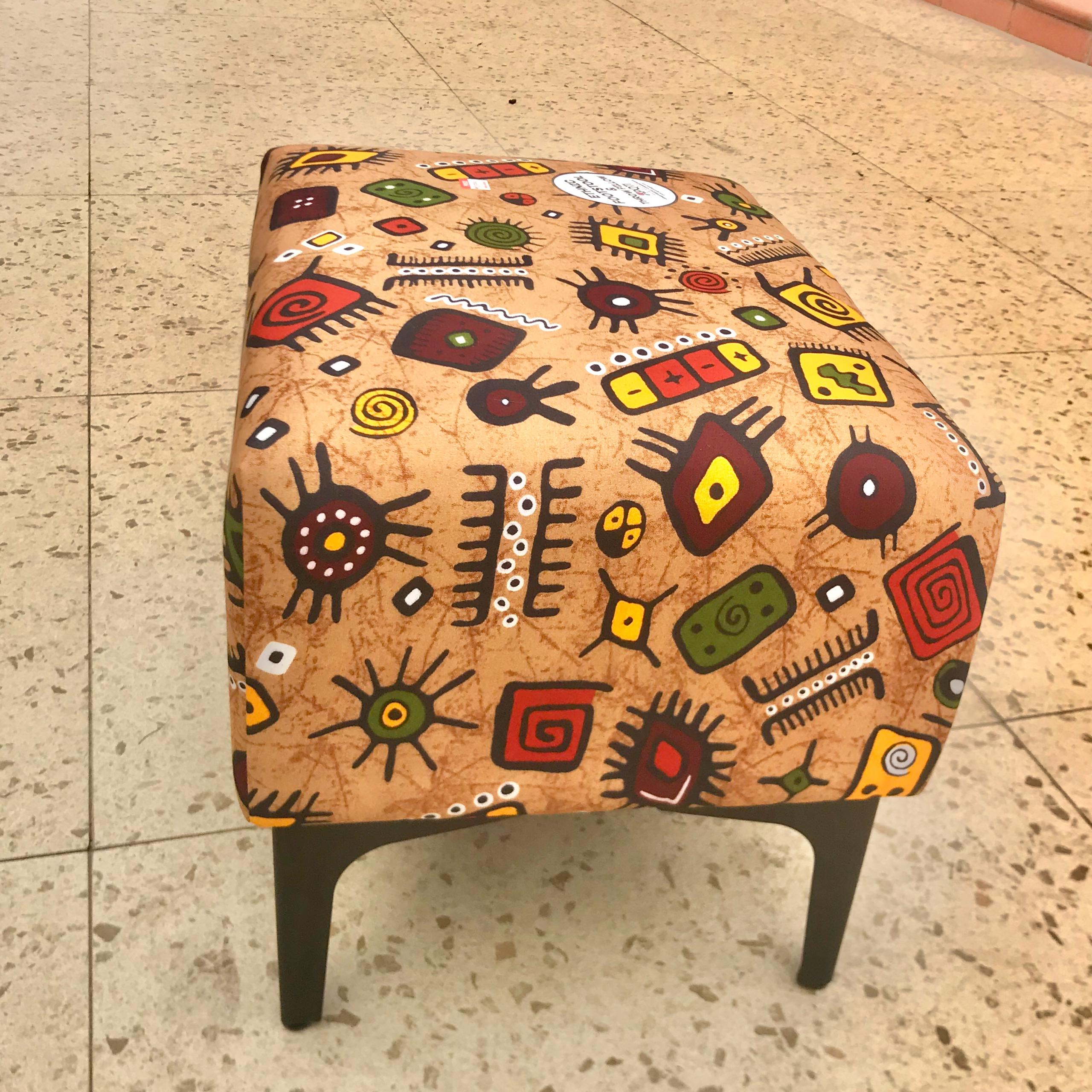 Afrocentric Footstool